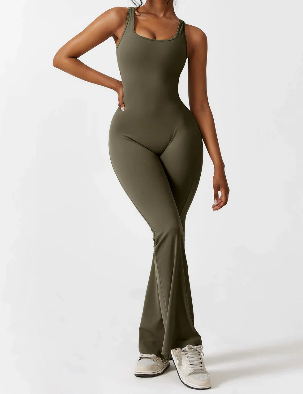 V-Back Jumpsuit